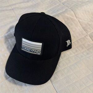 Torrey Pines Golf Course Branded Bills Black Hat